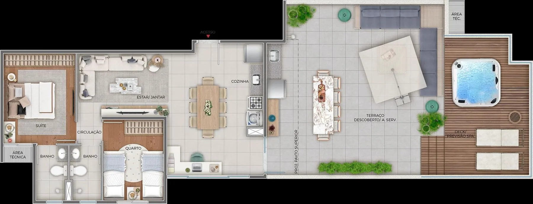 Elo Paradise, planta 8